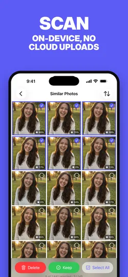 PhotoBroom scannt eine iPhone-Fotomediathek direkt auf dem Gerät